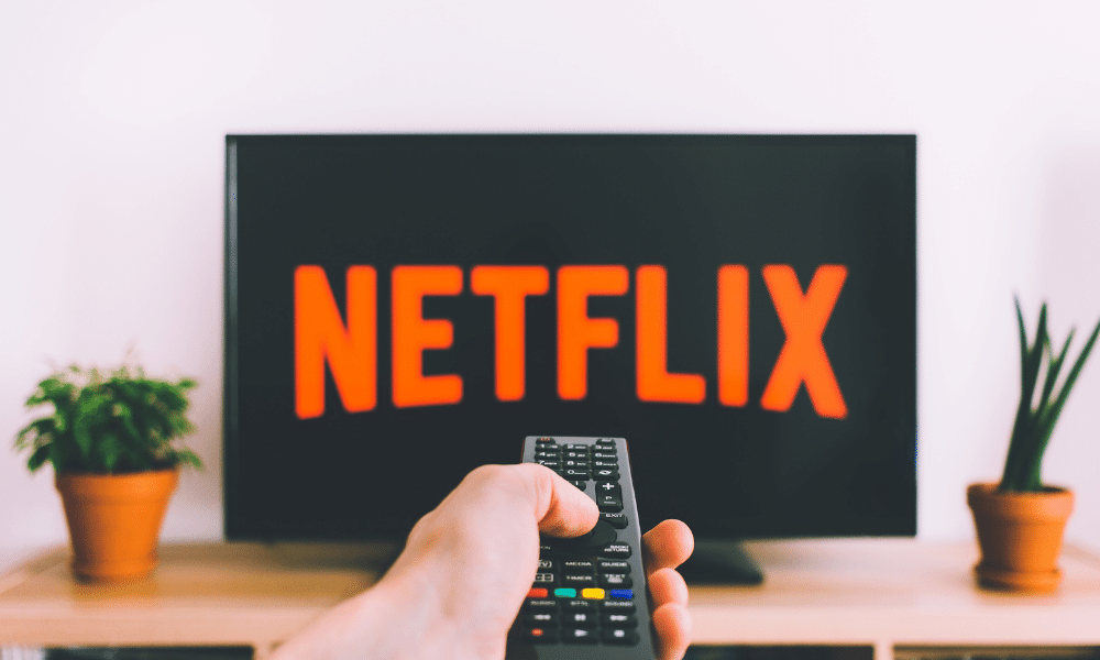 Picture of somebody watching Netflix