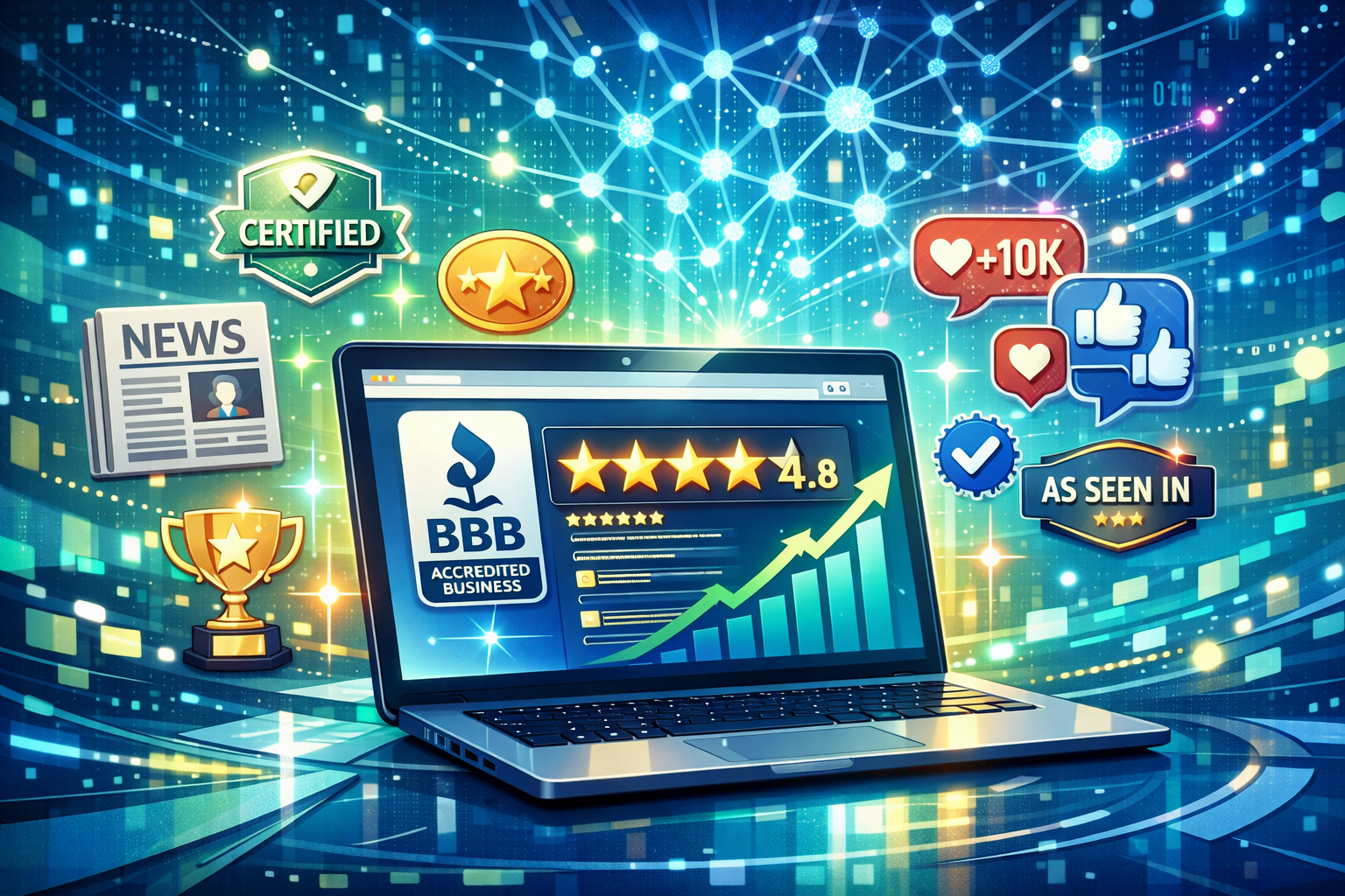 Digital Landscape Trust Signals AI Synthesis