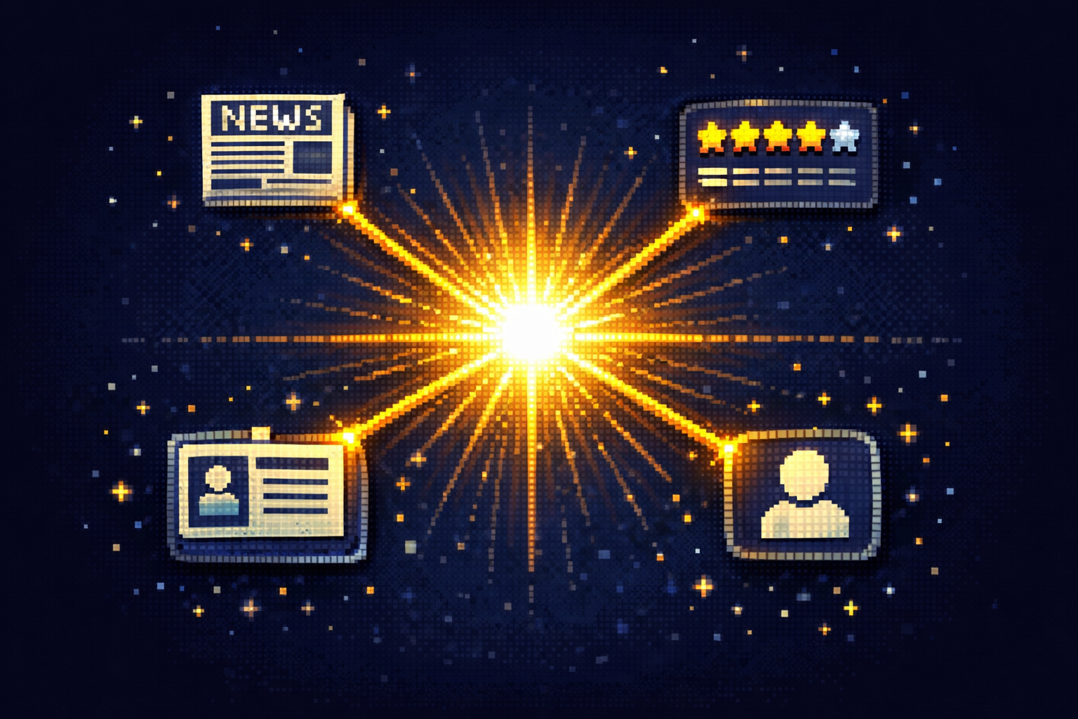 Luminous Node Connected to Recognizable Sources-1