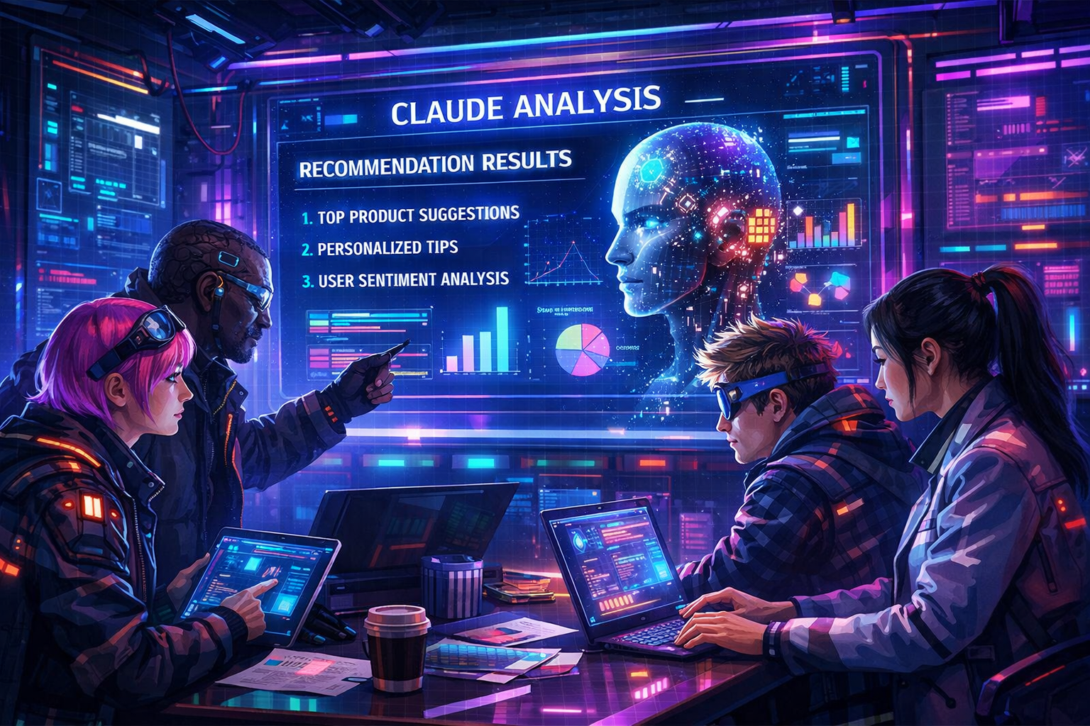 Scientists Analyzing Claude Results