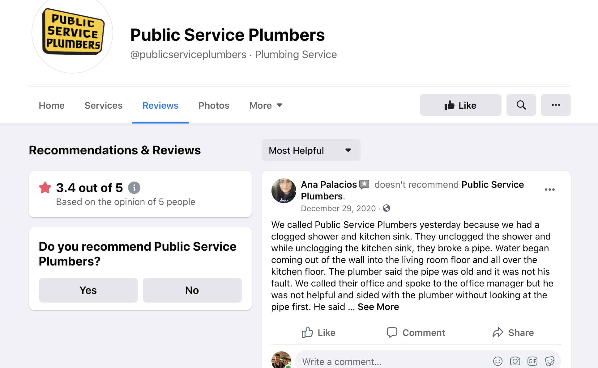 Public Service Plumbers 3.4