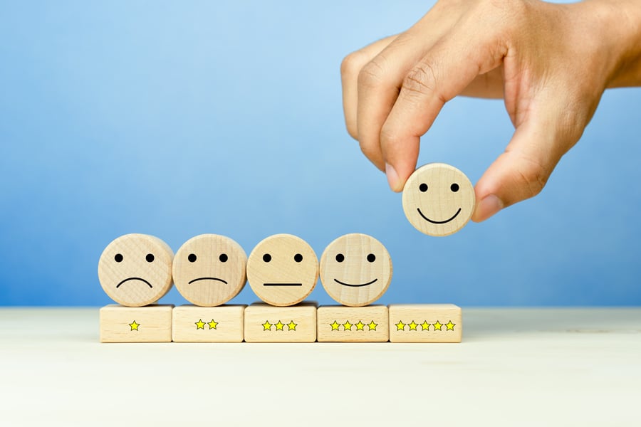 online reviews star ratings