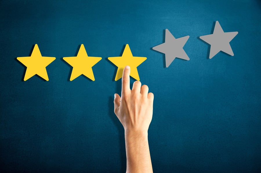 star ratings on your website and trust